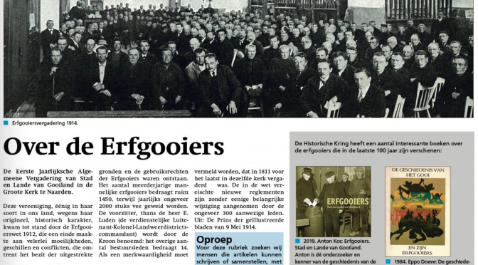 Lezing over de erfgooiers